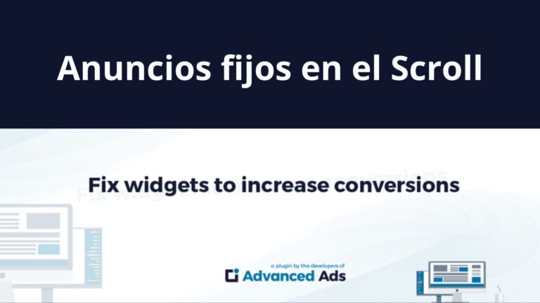 Anuncios fijos en el Scroll