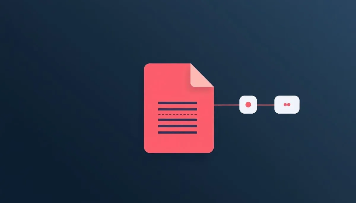 Ilustración de logs del servidor con archivos de registro y flujo de datos