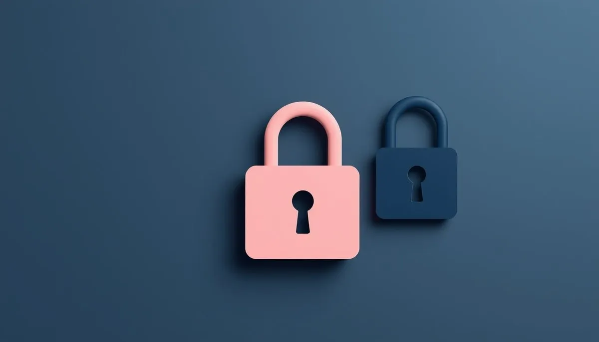Seguridad contraseñas WordPress autenticación dos factores formas candado geométricas