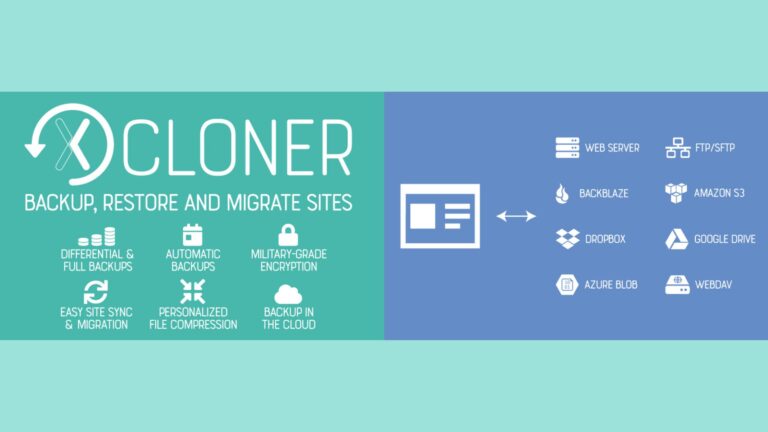 XCloner Backup and Restore